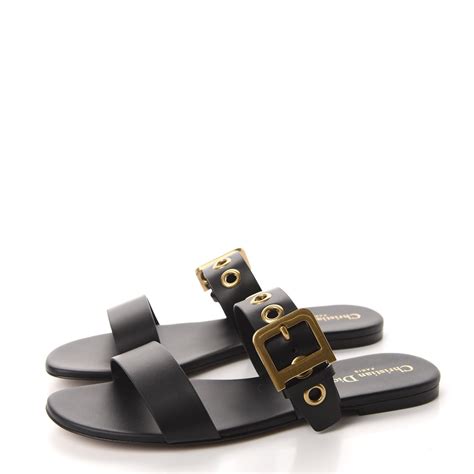 dior woman slides|christian dior flat slides.